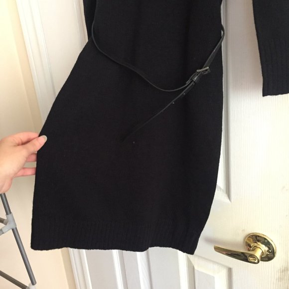 Small Black Dress w/ Scarf & Belt - NEW w/ TAGS - Picture 4 of 9